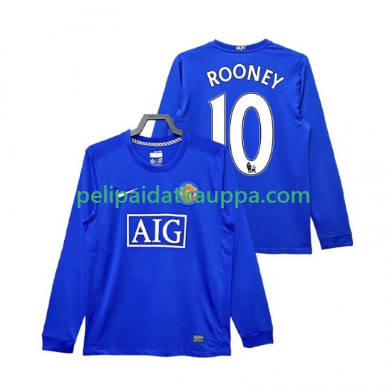 Manchester United Rooney 10 2009 Retro Kolmas Fanipelipaita (Miehet) 2008 Pitkähihainen Manchester United Rooney 10 2009 Retro Kolmas Fanipelipaita (Miehet) 2008 Pitkähihainen