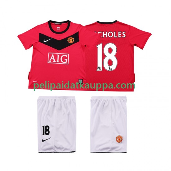 Manchester United SCHOLES 18 2009 Retro Koti Fanipelipaita (Lasten) 2010 Lyhythihainen Manchester United SCHOLES 18 2009 Retro Koti Fanipelipaita (Lasten) 2010 Lyhythihainen