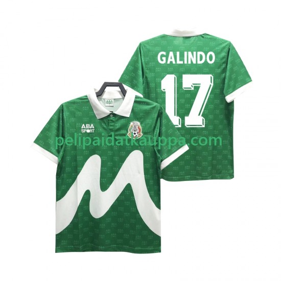 Meksiko GALINDO 17 1995 Retro Koti Fanipelipaita (Miehet) Lyhythihainen