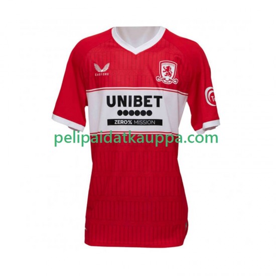 Middlesbrough Koti Fanipelipaita (Miehet) 2025-2026 Lyhythihainen Middlesbrough Koti Fanipelipaita (Miehet) 2025-2026 Lyhythihainen