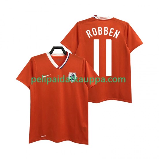 Alankomaat ROBBEN 11 Retro Koti Fanipelipaita (Miehet) 2008 Lyhythihainen Alankomaat ROBBEN 11 Retro Koti Fanipelipaita (Miehet) 2008 Lyhythihainen