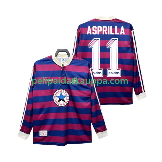Newcastle United ASPRILLA 11 1995 1997 Retro Vieras Fanipelipaita (Miehet) Pitkähihainen Newcastle United ASPRILLA 11 1995 1997 Retro Vieras Fanipelipaita (Miehet) Pitkähihainen
