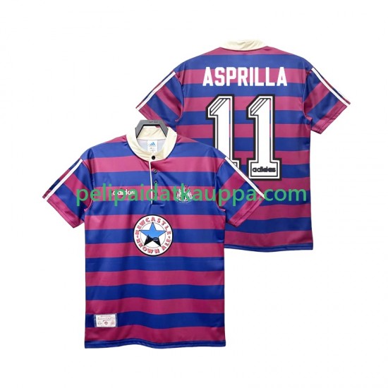 Newcastle United ASPRILLA 11 1995 1997 Retro Vieras Fanipelipaita (Miehet) Lyhythihainen