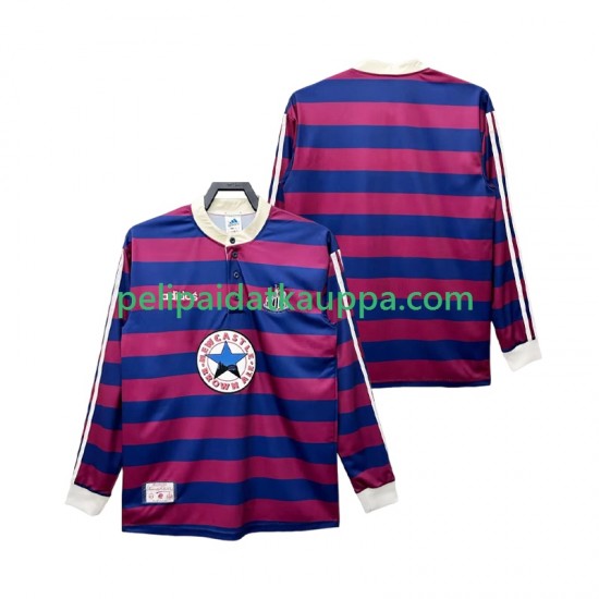 Newcastle United 1995 1997 Retro Vieras Fanipelipaita (Miehet) Pitkähihainen