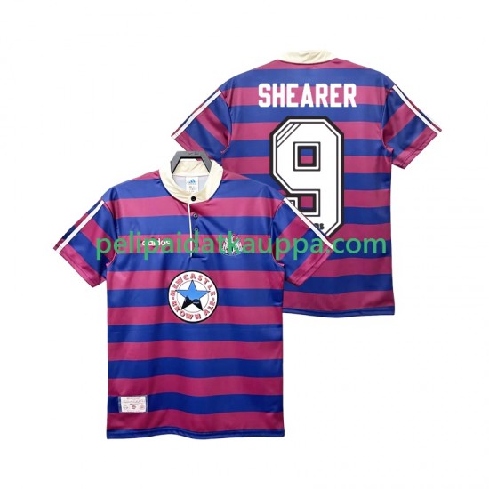 Newcastle United SHEARER 9 1995 1997 Retro Vieras Fanipelipaita (Miehet) Lyhythihainen