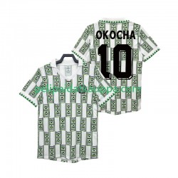 Nigeria OKOCHA 10 Retro Vieras Fanipelipaita (Miehet) 1994 Lyhythihainen
