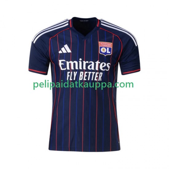 Olympique Lyonnais Vieras Fanipelipaita (Miehet) 2025-2026 Lyhythihainen Olympique Lyonnais Vieras Fanipelipaita (Miehet) 2025-2026 Lyhythihainen