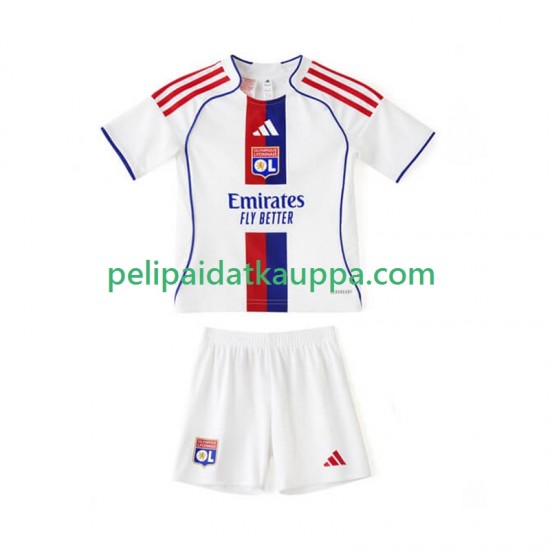 Olympique Lyonnais Koti Fanipelipaita (Lasten) 2025-2026 Lyhythihainen Olympique Lyonnais Koti Fanipelipaita (Lasten) 2025-2026 Lyhythihainen