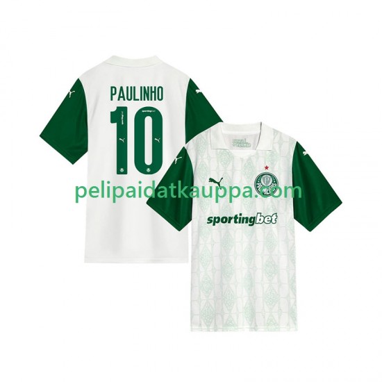 Palmeiras Paulinho 10 Vieras Fanipelipaita (Miehet) 2025-2026 Lyhythihainen Palmeiras Paulinho 10 Vieras Fanipelipaita (Miehet) 2025-2026 Lyhythihainen