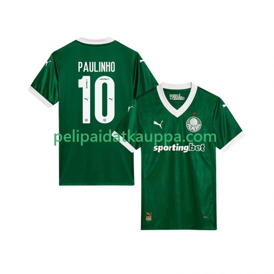 Palmeiras Paulinho 10 Koti Fanipelipaita (Miehet) 2025-2026 Lyhythihainen Palmeiras Paulinho 10 Koti Fanipelipaita (Miehet) 2025-2026 Lyhythihainen