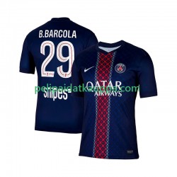 Paris Saint-Germain Bradley Barcola 29 Koti Fanipelipaita (Miehet) 2025-2026 Lyhythihainen