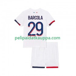 Paris Saint-Germain Bradley Barcola 29 Vieras Fanipelipaita (Lasten) 2025-2026 Lyhythihainen