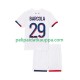 Paris Saint-Germain Bradley Barcola 29 Vieras Fanipelipaita (Lasten) 2025-2026 Lyhythihainen