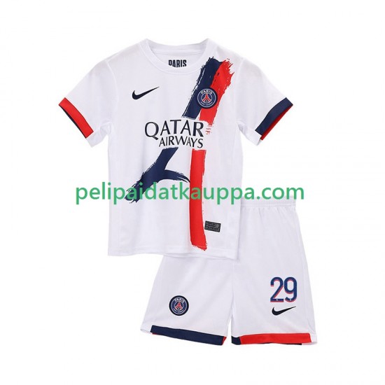 Paris Saint-Germain Bradley Barcola 29 Vieras Fanipelipaita (Lasten) 2025-2026 Lyhythihainen