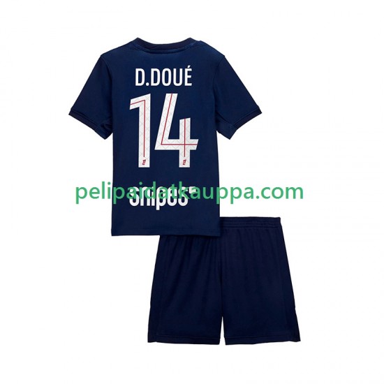 Paris Saint-Germain Desire Doue 14 Koti Fanipelipaita (Lasten) 2025-2026 Lyhythihainen