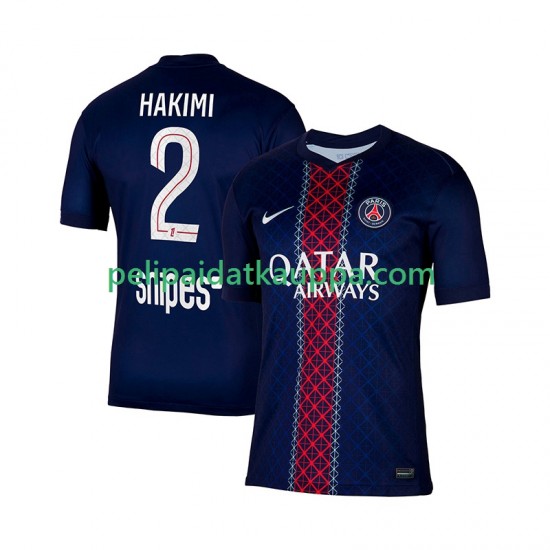 Paris Saint-Germain Hakimi 2 Koti Fanipelipaita (Miehet) 2025-2026 Lyhythihainen Paris Saint-Germain Hakimi 2 Koti Fanipelipaita (Miehet) 2025-2026 Lyhythihainen