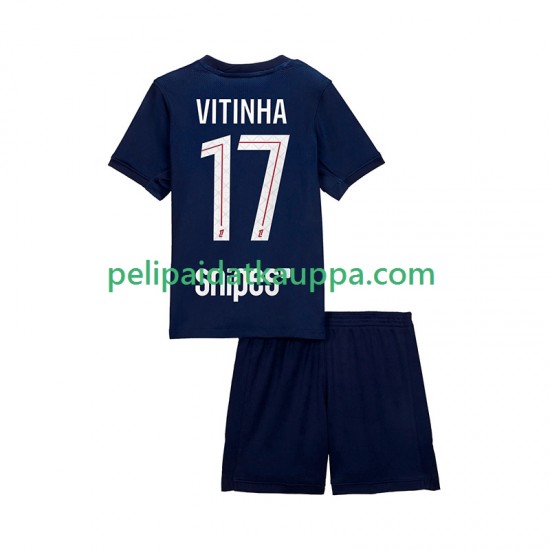 Paris Saint-Germain Vitinha 17 Koti Fanipelipaita (Lasten) 2025-2026 Lyhythihainen Paris Saint-Germain Vitinha 17 Koti Fanipelipaita (Lasten) 2025-2026 Lyhythihainen