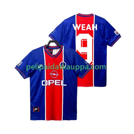 Paris Saint-Germain WEAH 9 1995 1996 Retro Koti Fanipelipaita (Miehet) Lyhythihainen