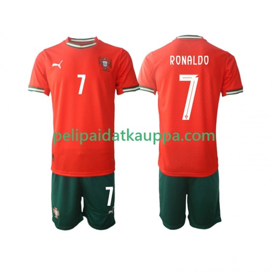 Portugali Cristiano Ronaldo 7 Koti Fanipelipaita (Lasten) 2025 Lyhythihainen