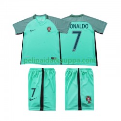 Portugali Cristiano Ronaldo 7 2016 Retro Vieras Fanipelipaita (Lasten) Lyhythihainen
