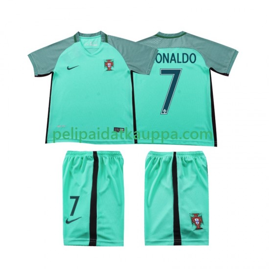 Portugali Cristiano Ronaldo 7 2016 Retro Vieras Fanipelipaita (Lasten) Lyhythihainen Portugali Cristiano Ronaldo 7 2016 Retro Vieras Fanipelipaita (Lasten) Lyhythihainen