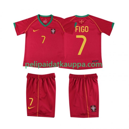 Portugali FIGO 7 Retro Koti Fanipelipaita (Lasten) 2006 Lyhythihainen Portugali FIGO 7 Retro Koti Fanipelipaita (Lasten) 2006 Lyhythihainen