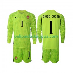 Portugali Diogo Costa 1 Maalivahdin Koti Fanipelipaita (Lasten) 2025 Pitkähihainen