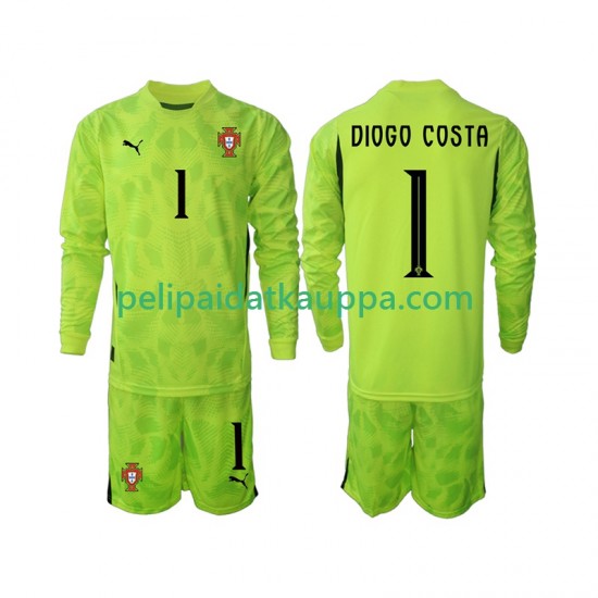 Portugali Diogo Costa 1 Maalivahdin Koti Fanipelipaita (Lasten) 2025 Pitkähihainen