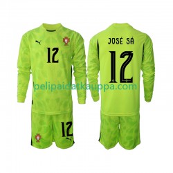 Portugali Jose Sa 12 Maalivahdin Koti Fanipelipaita (Lasten) 2025 Pitkähihainen Portugali Jose Sa 12 Maalivahdin Koti Fanipelipaita (Lasten) 2025 Pitkähihainen