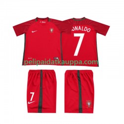 Portugali RONALDO 7 2016 Retro Koti Fanipelipaita (Lasten) Lyhythihainen