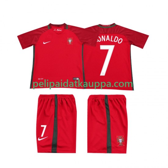 Portugali RONALDO 7 2016 Retro Koti Fanipelipaita (Lasten) Lyhythihainen Portugali RONALDO 7 2016 Retro Koti Fanipelipaita (Lasten) Lyhythihainen