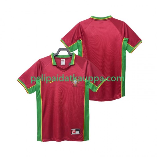 Portugali Retro Koti Fanipelipaita (Miehet) 1998 Lyhythihainen