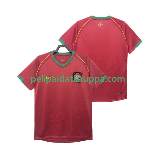 Portugali Retro Koti Fanipelipaita (Miehet) 2006 Lyhythihainen