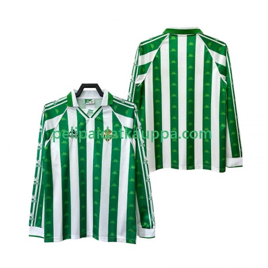 Real Betis 1996 1997 Retro Koti Fanipelipaita (Miehet) Pitkähihainen Real Betis 1996 1997 Retro Koti Fanipelipaita (Miehet) Pitkähihainen