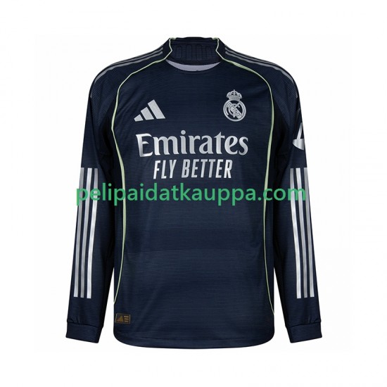 Real Madrid Vieras Fanipelipaita (Miehet) 2025-2026 Pitkähihainen Real Madrid Vieras Fanipelipaita (Miehet) 2025-2026 Pitkähihainen