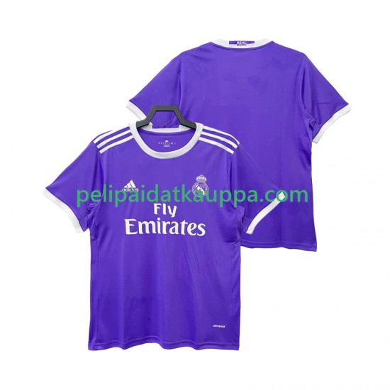 Real Madrid 2016 2017 Retro Vieras Fanipelipaita (Miehet) Lyhythihainen