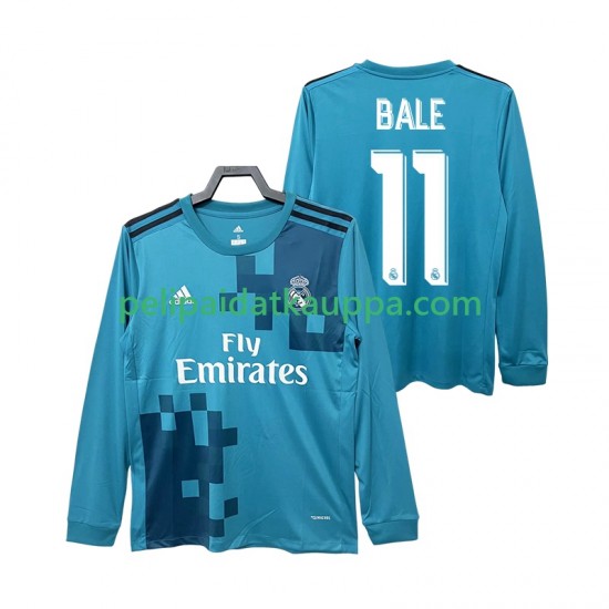 Real Madrid BALE 11 2017 2018 Retro Kolmas Fanipelipaita (Miehet) Pitkähihainen