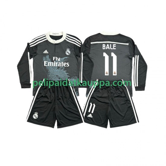 Real Madrid Bale 11 2014 2015 Retro Kolmas Fanipelipaita (Lasten) Pitkähihainen Real Madrid Bale 11 2014 2015 Retro Kolmas Fanipelipaita (Lasten) Pitkähihainen