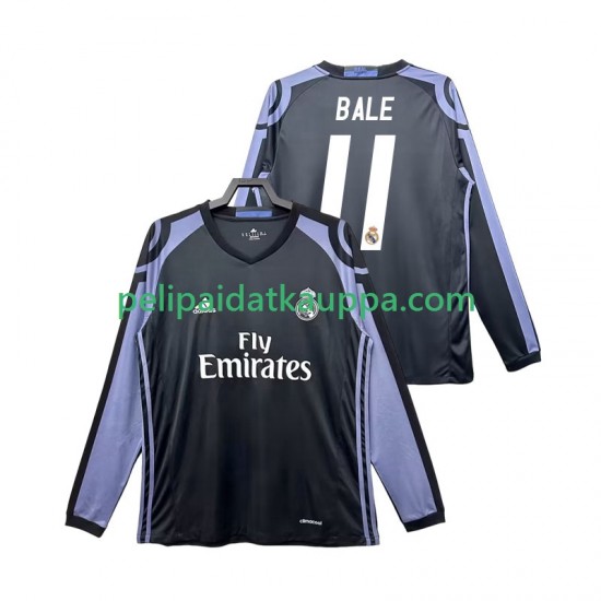Real Madrid Bale 11 2016 2017 Retro Kolmas Fanipelipaita (Miehet) Pitkähihainen