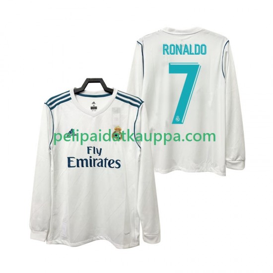 Real Madrid CRISTIANO RONALDO 7 2017 2018 Retro Koti Fanipelipaita (Miehet) Pitkähihainen Real Madrid CRISTIANO RONALDO 7 2017 2018 Retro Koti Fanipelipaita (Miehet) Pitkähihainen