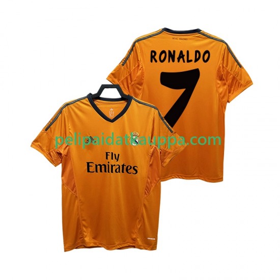 Real Madrid CRISTIANO RONALDO 7 2013 2014 Retro Kolmas Fanipelipaita (Miehet) Lyhythihainen Real Madrid CRISTIANO RONALDO 7 2013 2014 Retro Kolmas Fanipelipaita (Miehet) Lyhythihainen