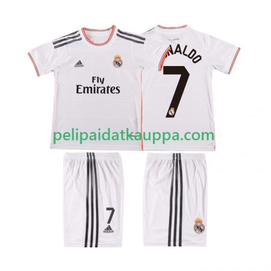 Real Madrid Cristiano Ronaldo 7 2013 2014 Retro Koti Fanipelipaita (Lasten) Lyhythihainen Real Madrid Cristiano Ronaldo 7 2013 2014 Retro Koti Fanipelipaita (Lasten) Lyhythihainen
