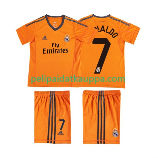 Real Madrid Cristiano Ronaldo 7 2013 2014 Retro Kolmas Fanipelipaita (Lasten) Lyhythihainen Real Madrid Cristiano Ronaldo 7 2013 2014 Retro Kolmas Fanipelipaita (Lasten) Lyhythihainen