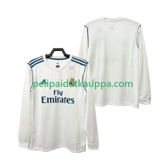 Real Madrid 2017 2018 Retro Koti Fanipelipaita (Miehet) Pitkähihainen Real Madrid 2017 2018 Retro Koti Fanipelipaita (Miehet) Pitkähihainen