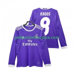 Real Madrid KROOS 8 2016 2017 Retro Vieras Fanipelipaita (Miehet) Pitkähihainen