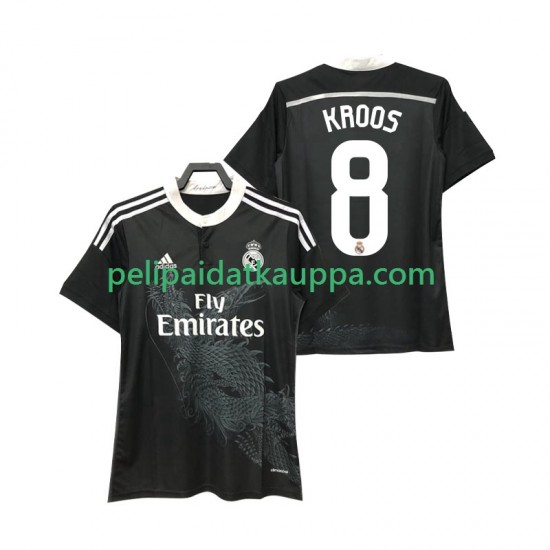 Real Madrid KROOS 8 2014 2015 Retro Vieras Fanipelipaita (Miehet) Lyhythihainen