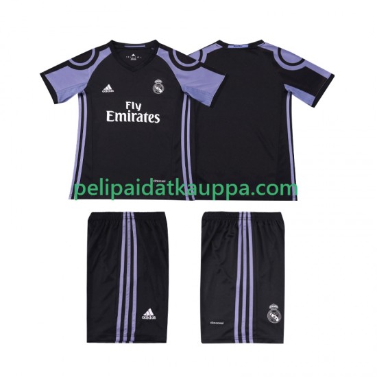 Real Madrid 2016 2017 Retro Kolmas Fanipelipaita (Lasten) Lyhythihainen
