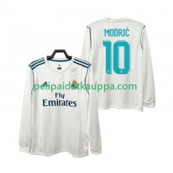 Real Madrid Modrić 10 2017 2018 Retro Koti Fanipelipaita (Miehet) Pitkähihainen
