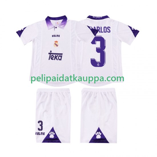 Real Madrid R CARLOS 3 1997 Retro Koti Fanipelipaita (Lasten) 1998 Lyhythihainen Real Madrid R CARLOS 3 1997 Retro Koti Fanipelipaita (Lasten) 1998 Lyhythihainen