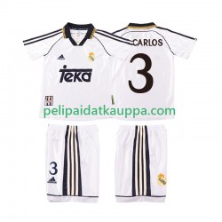 Real Madrid R CARLOS 3 2000 Retro Koti Fanipelipaita (Lasten) 1998 Lyhythihainen